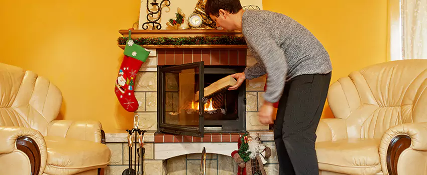Rusted Metal Fireplace Restoration in Hannibal, Missouri